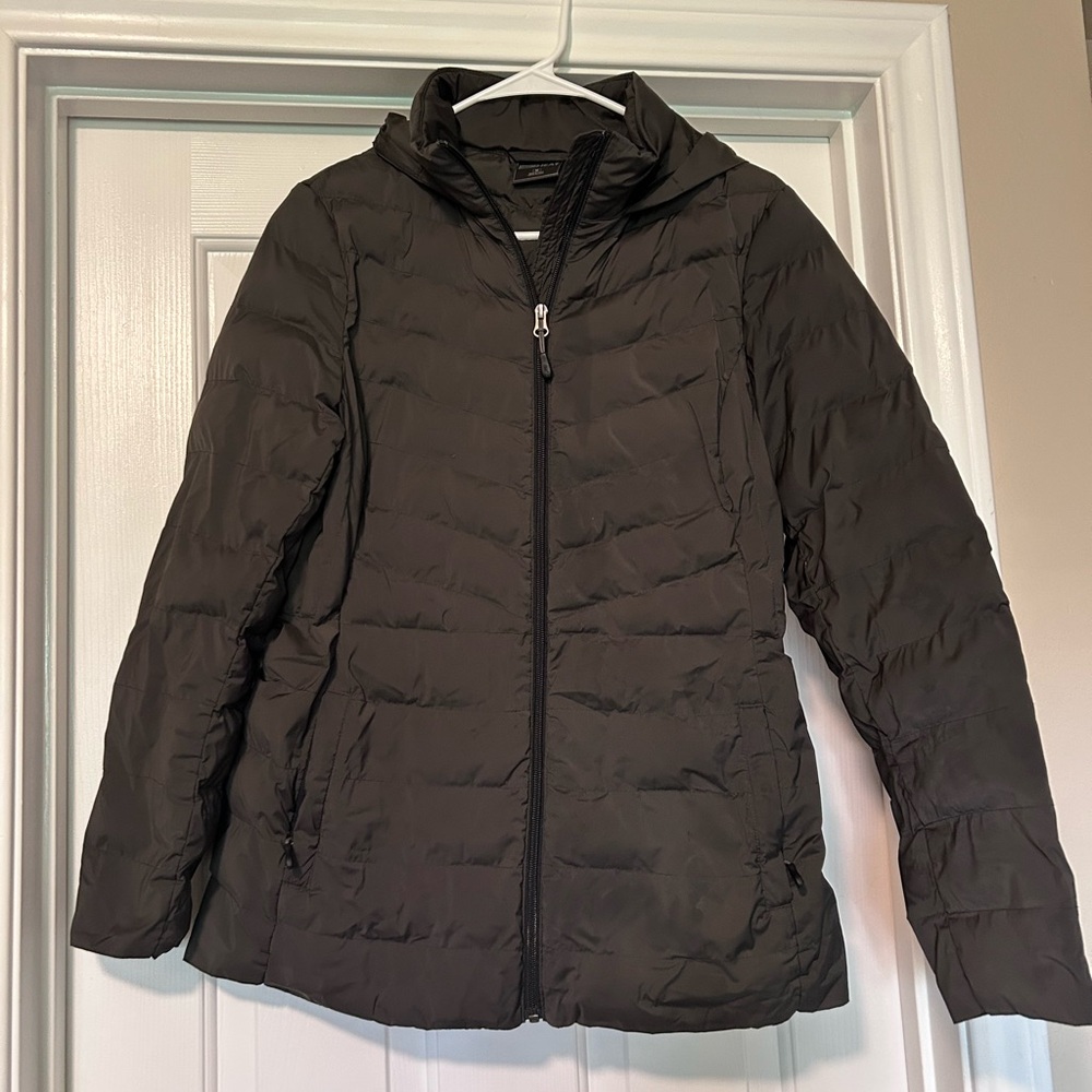 Women's Olive Puffer Jacket